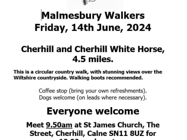 Malmesbury Walkers - Cherhill & Cherhill White Horse